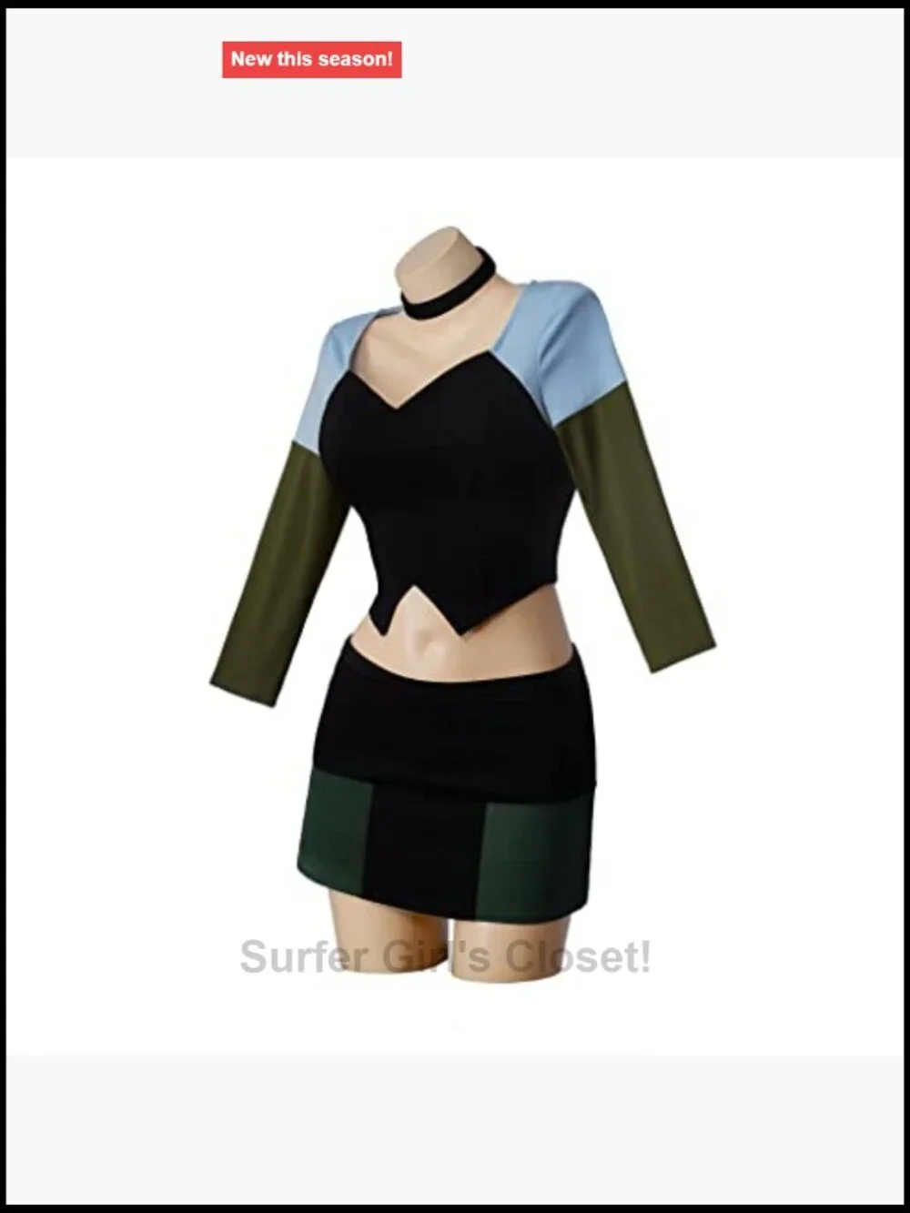 Gwen Cosplay Costume Crop Top Skirt Set Halloween Women Adult